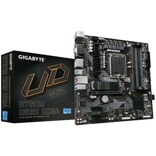 GIGABYTE B760M DS3H DDR4 — scheda madre LGA 1700, 4 slot DDR4, Micro ATX