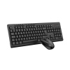ATLANTIS P013-AX290B-IT KIT TASTIERA + MOUSE WIRELESS AX290 MULTIMEDIALE 10 TASTI TASTO AI COPILOT LAYOUT ITALIANO NERO