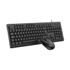 ATLANTIS P013-KC710B-IT KIT TASTIERA + MOUSE USB KC710 MULTIMEDIALE 10 TASTI TASTO AI COPILOT CAVO USB-1.5 MT LAYOUT ITALIANO NERO