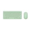 Trust Lyra — kit tastiera italiana e mouse wireless ricaricabili, verde